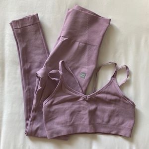 Cream Yoga Seamless Activewear Set